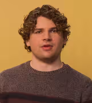 American filmmaker Kane Parsons being interviewed in 2026