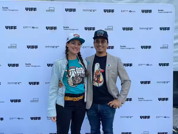Greg Ng and Wife at VIFF 2022 premiere of Finding Big Country
