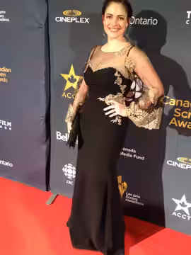 Nicola Correia-Damude at the 2015 Canadian Screen Awards