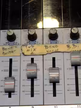 Antique Mixing Console on Which U2-BB King Sessions Were Mixed - Sun Studio - Memphis - Tennessee - USA (2012)