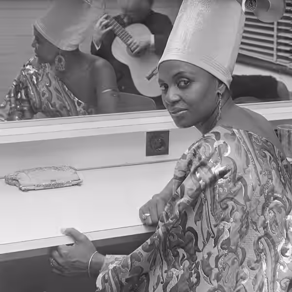 Grand Gala du Disque Populaire in Congrescentrum. Miriam Makeba