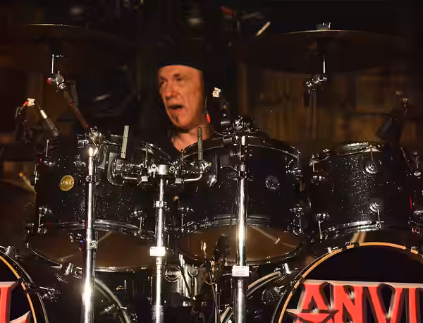 Robb Reiner von Anvil beim Headbangers Open Air 2014