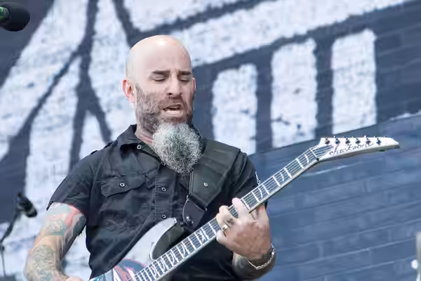 Scott Ian from Anthrax at Nova Rock 2014