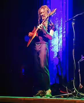 JC Maillard of Grand Baton performing with Lisa Fischer in at Variety Playhouse in Atlanta, GA 19 Sep 2015