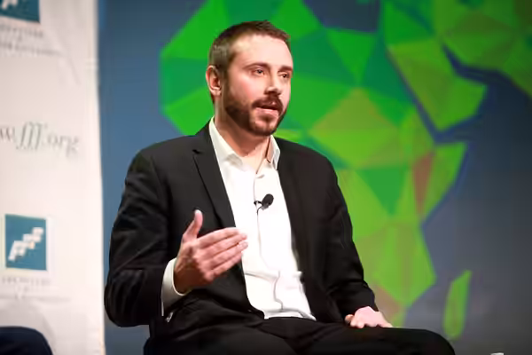 Jeremy Scahill speaking at the 2014 International Students for Liberty Conference (ISFLC) in Washington, D.C. Please attribute to Gage Skidmore if used elsewher