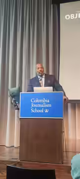 The Objectivity Wars panel held at the Columbia School of Journalism with Jelani Cobb speaking. (2022)