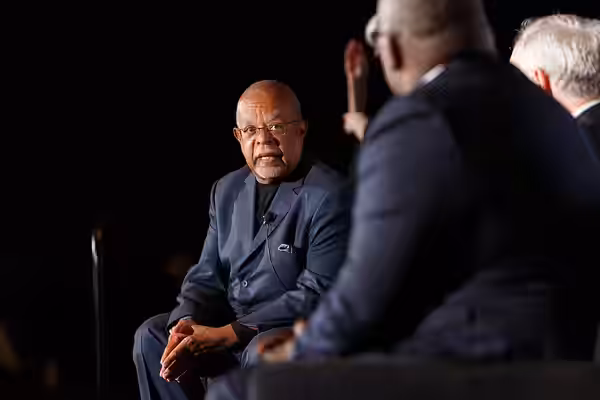 Henry Louis Gates Jr. speaks on a panel about race in America on the Understanding Our World Stage at the National Book Festival, August 31, 2019. Photo by Shaw