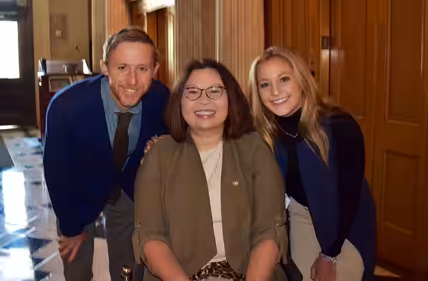 Great to bump into @sashadigiulian and @tommycaldwell1 last week after they spoke at a #ClimateCrisis hearing about seeing the devastating impact of climate cha (2019)