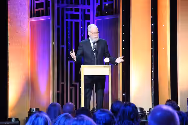 David Letterman accepting his Individual Peabody Award. (Photo/Sarah E. Freeman/Grady College, freemans@uga.edu in New York City, Georgia, on Saturday, May 21,  (2016)