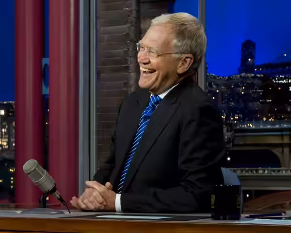 This is an alternately cropped version of File:David Letterman 2.jpg. This version has been edited to provide appropriate visual context to make this picture of