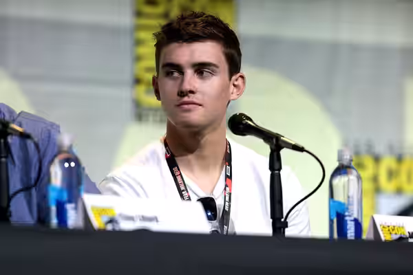 Michael Johnston speaking at the 2016 San Diego Comic Con International, for "Under the Radar", at the San Diego Convention Center in San Diego, California. Ple