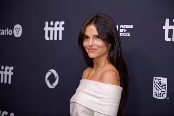 Inde Navarrette at the 2025 Toronto International Film Festival (TIFF) for the movie Obsession.