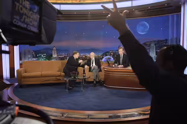 Andy Richter, Carl Reiner, Conan O'Brien on The Tonight Show (2009)