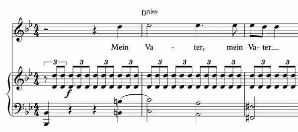 Extract from the score of a song (1815)