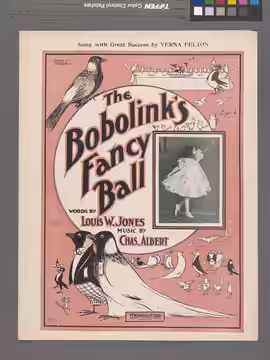 * On cover: Photograph of Verna Felton. On cover: Turtle doves in tuxedos. [illustration] Statement of responsibility : words by Louis W. Jones ; music by Chas.