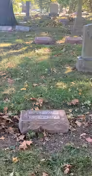 Grave of James Baskett (1904–1948) at Crown Hill Cemetery, Indianapolis (2024)