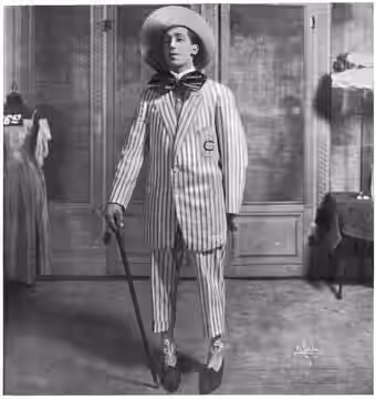 Ed Wynn (November 9, 1886 – June 19, 1966) in C.L. Waterbury's Mr. Busybody in 1908.