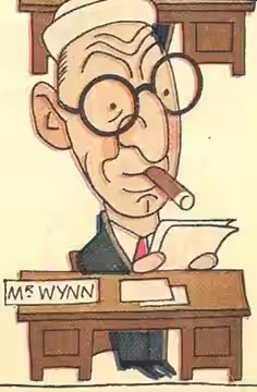 Caricature of Ed Wynn by Ralph Barton (1925)