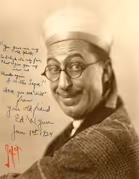 Ed Wynn, film actor and radio entertainer Subjects: actors (1924)