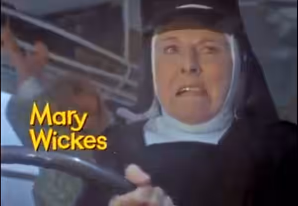 Mary Wickes in trailer for the American film Where Angels Go, Trouble Follows (1968).