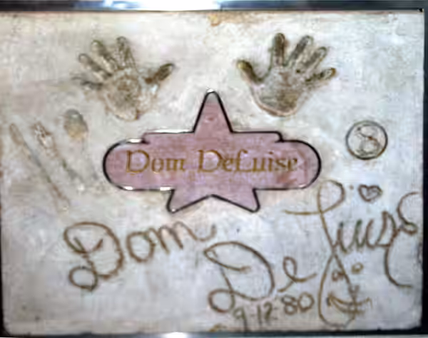 The handprints of Dom DeLuise in Atlantic City, New Jersey.