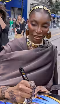 Michaela Coel at TIFF 2025 in Toronto, Canada for the world premier of the film, "The Christophers" at the Princess of Wales Theatre / Visa Screening Room. Sept