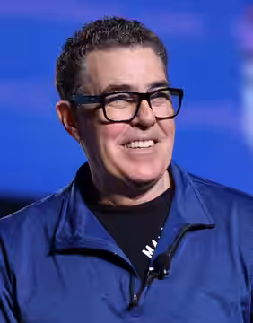 Adam Carolla speaking at an event in Palm Springs, California. (2025)
