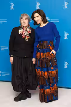 Director Aisling Walsh and actress Sally Hawkins at the presentation of the movie Maudie at the Berlinale 2017