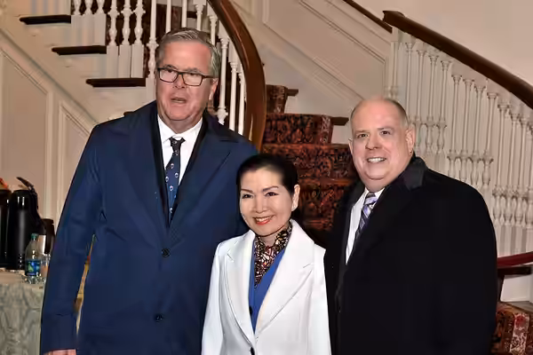 Governor Hogan, The First Lady, and Lt. Governor Rutherford Enjoy Brunch With Guests Before the Inauguration. by Staff Photographers at Government house, Annapo (2019)
