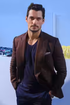 David Gandy attending LCM SS17 (2016)