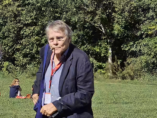 L'écrivain Daniel Pennac pendant le festival Lire en Poche de Gradignan en 2023.