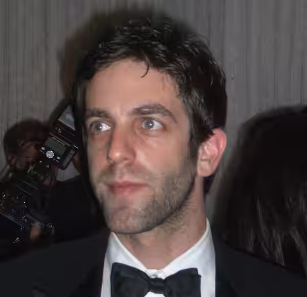 B.J. Novak at the White House Correspondents Association dinner social.