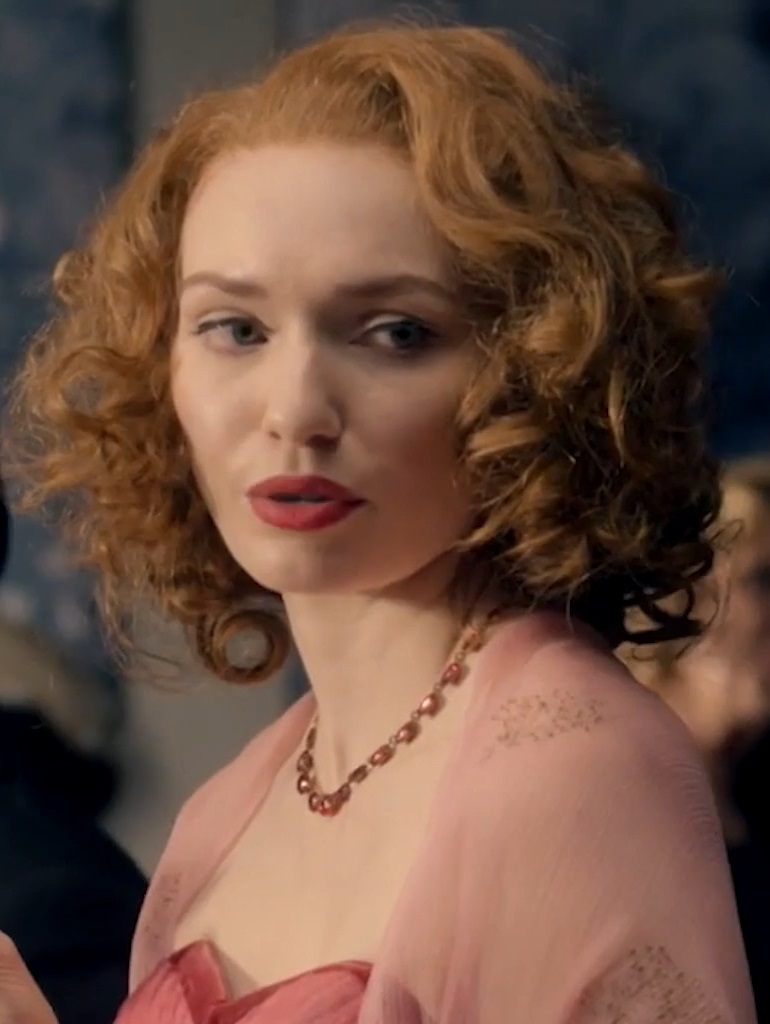 Eleanor Tomlinson in Ordeal by Innocence 2018, from the video Lebook Directors Reel 2020, uploaded to Vimeo by Looking Glass Films under CC-BY-3.0 Unported lice