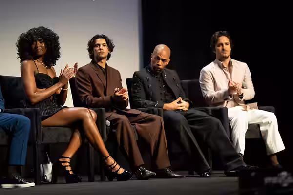 Kiki Layne, Xolo Maridueña, kendrick Sampson, Diego Boneta - cast and crew Q&amp;A for Killing Castro at the 2026 Tribeca Film Festival, New York City, June 9, 