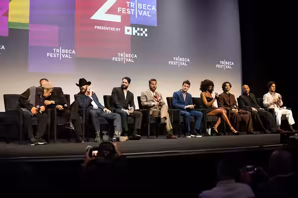 Al Pacino, Eif Rivera, Diego Boneta, Brad Feinstein, Kiki Layne - cast and crew Q&amp;A for Killing Castro at the 2026 Tribeca Film Festival, New York City, Jun