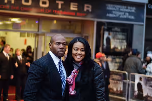 Antoine Fuqua with Lela Rochon at the Shooter Film Premiere in 2007.