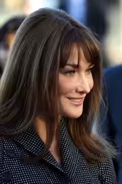 Carla Bruni-Sarkozy during the 2008 Armistice Day ceremony in Paris.