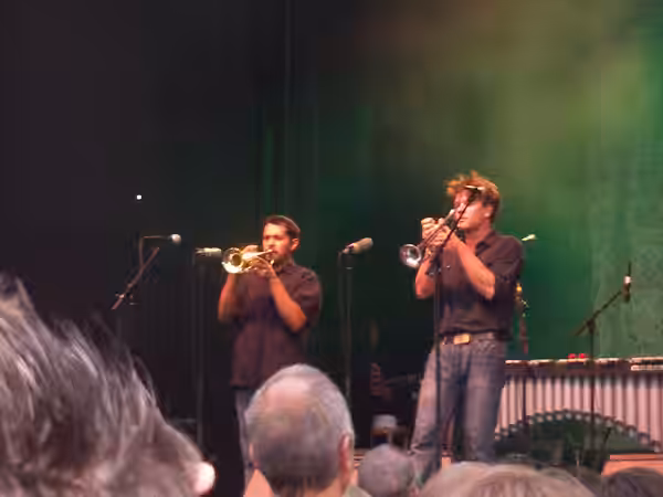 Jacob Valenzuela and Martin Wenk from Calexico playing in Jena (Germany), 18.07.2007