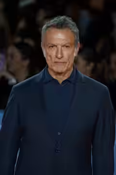 Cosimo Fusco at the Red Carpet of the Malaga 2025 Festival next to Cervantes Theater