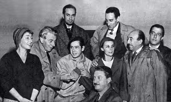 Marisa Mantovani, Aldo Silvani, Franco Graziosi, Corrado Pani, Anton Giulio Majano, Valentina Fortunato, Roberto Bertea, Cesare Polacco, Giampaolo Rossi (1957)