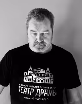 Валерий Гришко, главный режиссёр Самарского академического театра драмы им. М.Горького, на Тотальном диктанте в пространстве "Россия - моя история", Самара (2019)