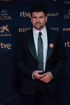 Pep Ambròs at Red Carpet of Goya Awards 2026 in Barcelona