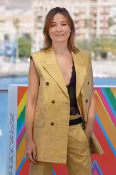Nathalie Poza en la sesión fotográfica en el Muelle Uno durante el Festival de Málaga 2020 presentando la película La Boda de Rosa
