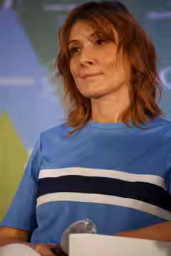 Nathalie Poza en la rueda de prensa de los ganadores en el Festival de cine de Málaga 2020 en el Cine Albéniz