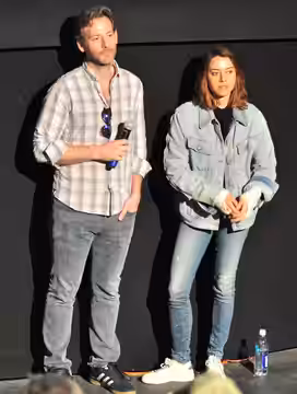 Jeff Baena &amp; Aubrey Plaza attending a showing of The Little Hours at SIFF Cinema Uptown during the Seattle International Film Festival, Seattle, Washington,