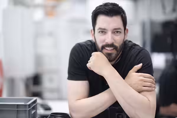 Drew Scott in 2019 at Leica Camera by Christopher Michel
