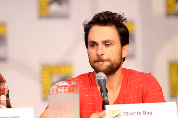 Actor Charlie Day on the It's Always Sunny in Philadelphia panel at the 2010 San Diego Comic Con in San Diego, California. Please attribute to Gage Skidmore if 
