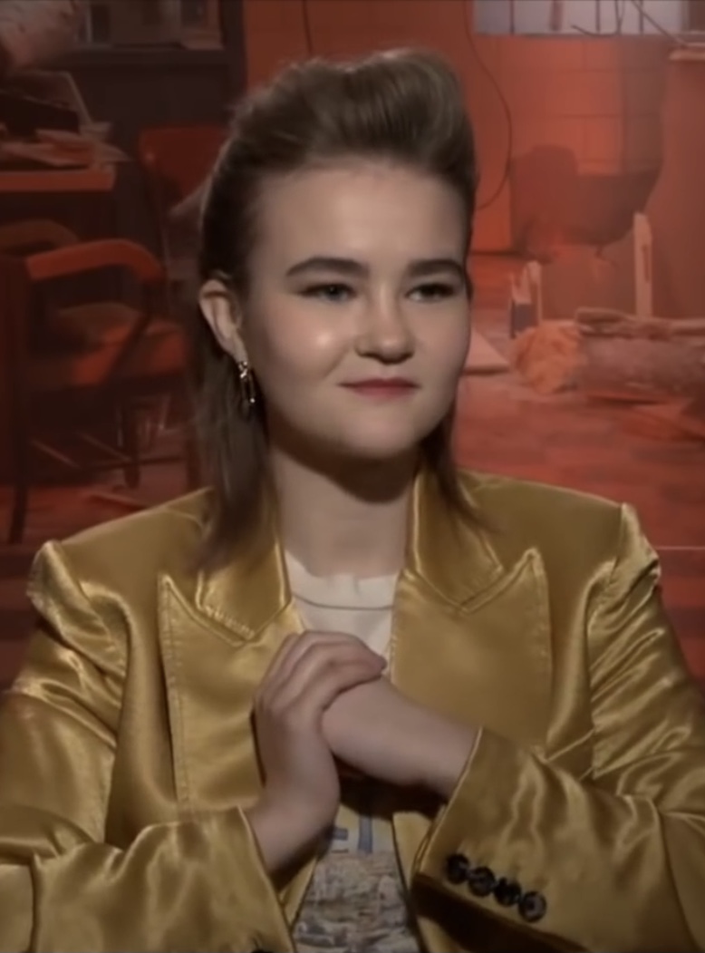 Millicent Simmonds being interviewed in June 2021
