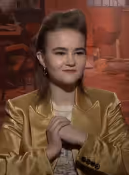 Millicent Simmonds being interviewed in June 2021