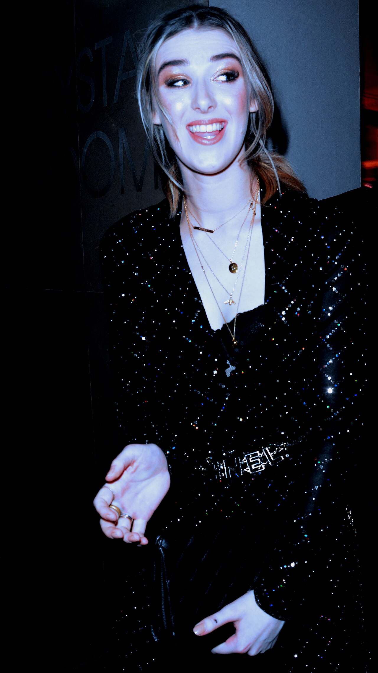 Honor Swinton Byrne leaving the 40th London Critic's Circle Film Awards on January 30, 2020.